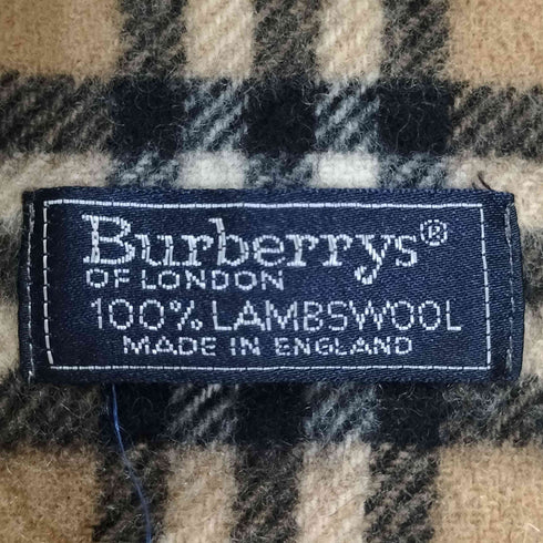 バーバリーズ BURBERRYS イングランド製 ノバチェック ラムウールマフラー レディース